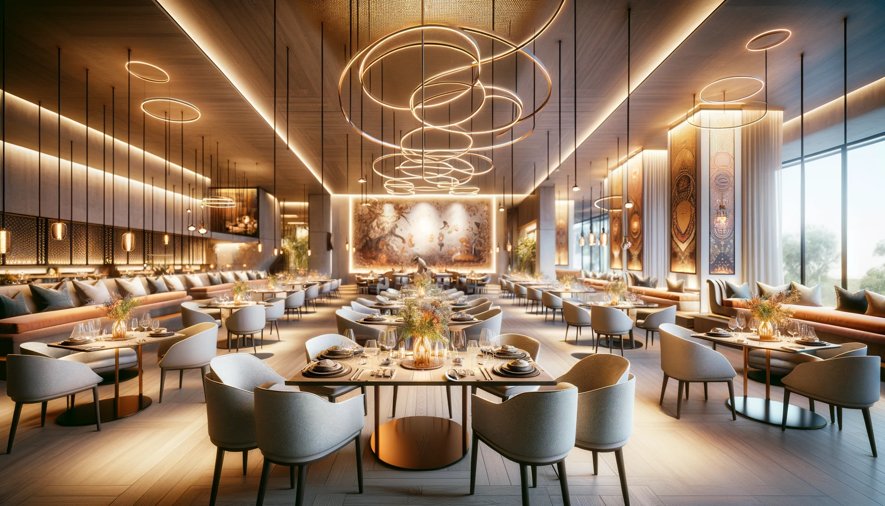 beautiful restaurant with amazing ambiance