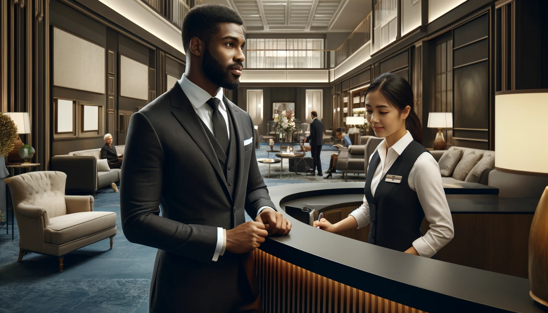 executive housekeeping checking rooms