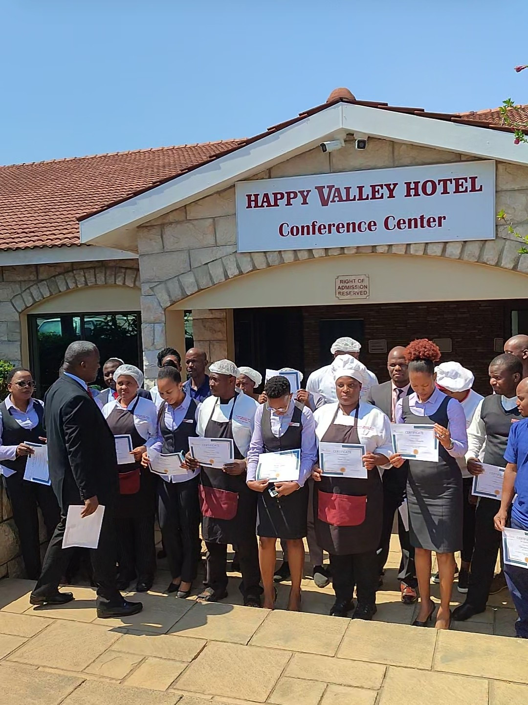 staff training at Happy Valley Hotel