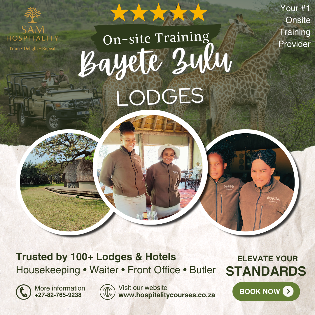 staff training at bayete zulu lodges